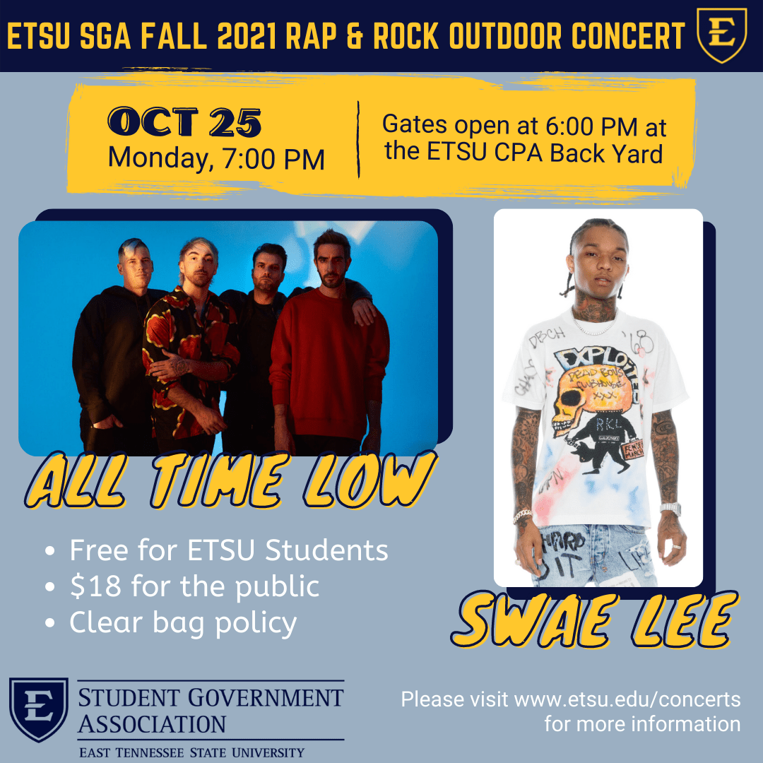 Stadium at east tennessee state university. ETSU SGA Presents Fall 2021 Rap & Rock Concert